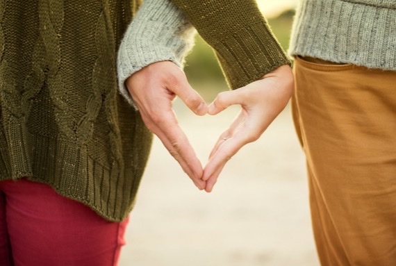 Hands forming a heart - our mission to help people connect