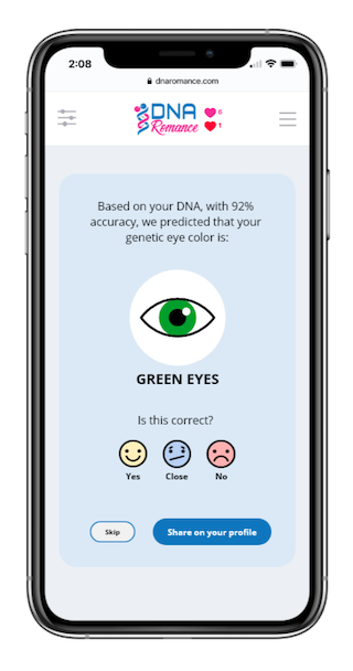 DRom2.0 Predicts Phenotype Eye Colour